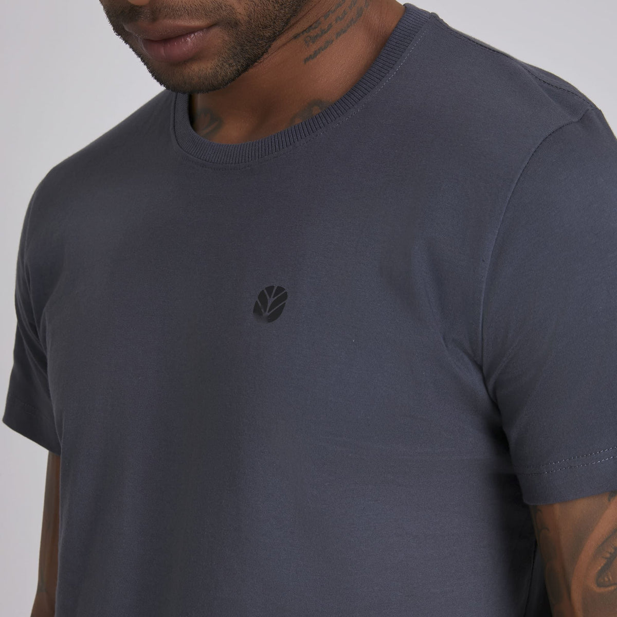 Camiseta Masc  Chumbo - 20617NH