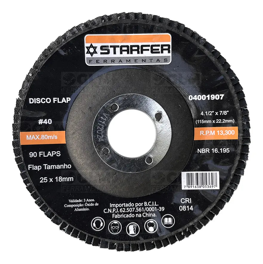 Disco Flao 4.1/2 Gr40 Starfer - DISCOF